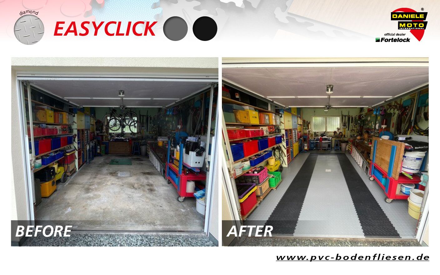 Easyclick Fliesen vorher nachher
